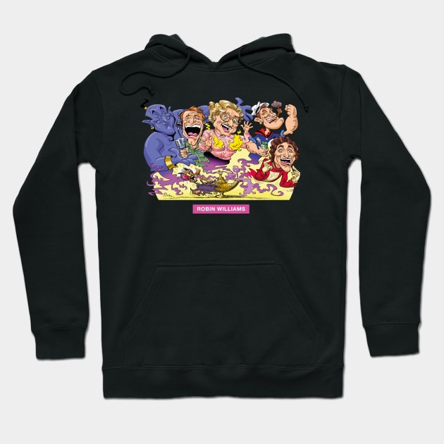 Robin Williams Hoodie by PLAYDIGITAL2020